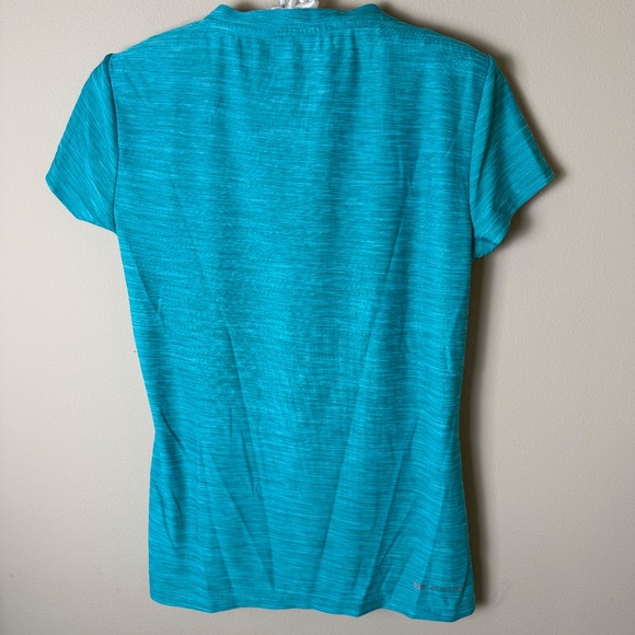 Ariat Tek Laguna Short Sleeve Work Shirt Womens Small Teal Green Top Baselayer - Picture 2 of 10